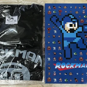 日本郵政  Rockman 30th Anniversary Postage Stamps 郵票連黑色T Shirt（M size)