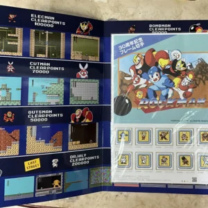 日本郵政  Rockman 30th Anniversary Postage Stamps 郵票連黑色T Shirt（M size)