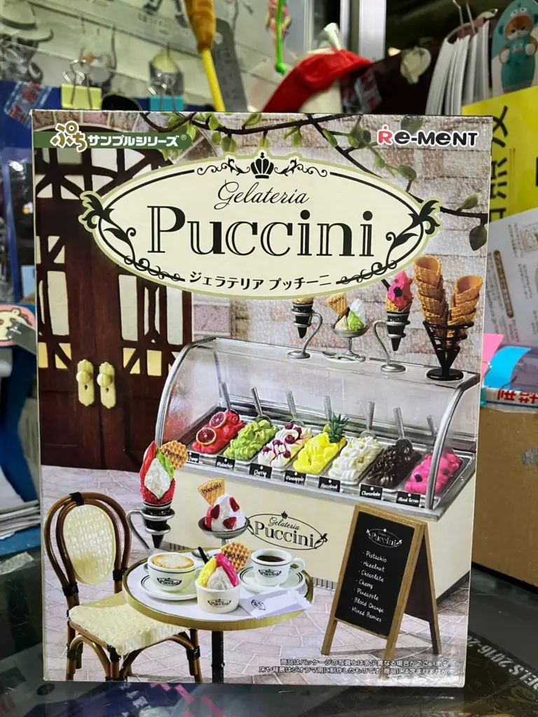 Figurines Re-Ment – Kit Complet Série Gelateria Puccini – Mini Figurines Japon