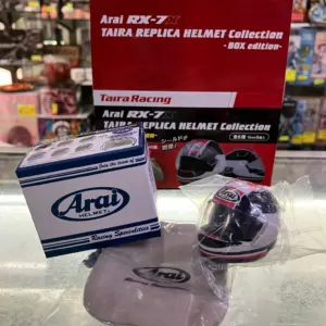 TAIRA RACING 盒玩 ARAI RX-7X TAIRA REPLICA HELMET COLLECTION -盒玩裝-(連頭盔收藏盒及袋) BOX OF 6 54013