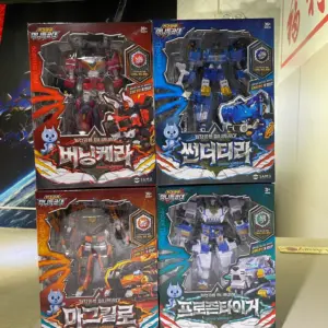 韓版 SAMG 最強恐龍迷你特工隊 RexKaiser 合體 Set of 4 53041/53044/53045/53046