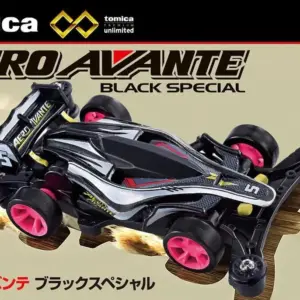 預訂 (2025年9月11日截) TAKARA TOMY – Tomica Premium Unlimited Mini 4WD Aero Avante Black Special (訂價:$57) TT99555