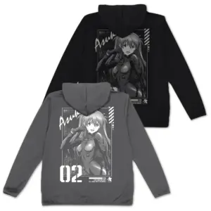 預訂 (2025年10月23日截) COSPA EVANGELION 明日香 薄款乾爽連帽衫 (Black/Gray) [再販] (可選Size) (訂價:$435) CP0135-0301