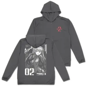 預訂 (2025年10月23日截) COSPA EVANGELION 明日香 薄款乾爽連帽衫 (Black/Gray) [再販] (可選Size) (訂價:$435) CP0135-0301