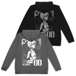 預訂 (2025年10月23日截) COSPA EVANGELION 綾波麗 薄款乾爽連帽衫 (Black/Gray) [再販] (可選Size) (訂價:$435) CP0135-0302