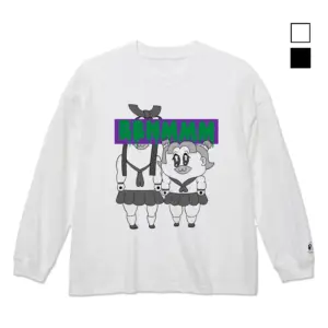 預訂 (2025年10月30日截) COSPA POP TEAM EPIC ボブネミミッミ 長袖T恤 (White/Black) [再販] (可選Size) (訂價:$315) CP6292-2658