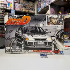 AOSHIMA模型 1/24 頭文字D #20 須藤京一 CE9A LANCER Evolution III 連初回特典 06778