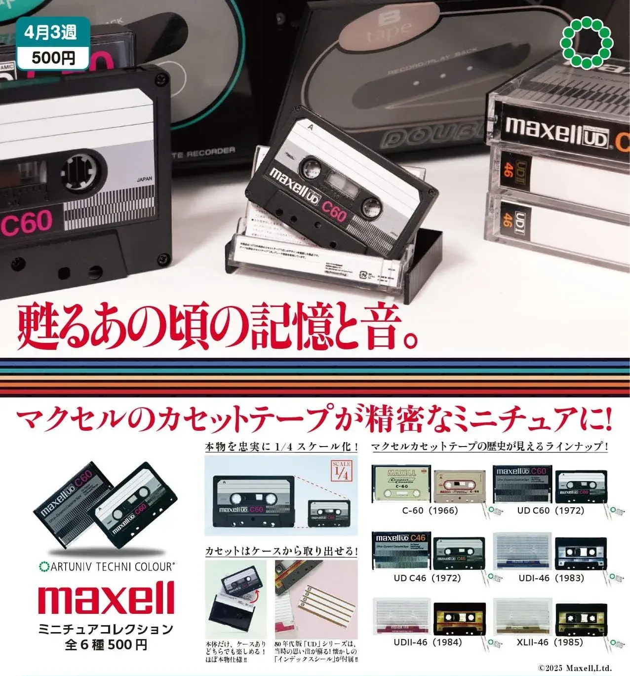 預訂 (2025年12月02日截) NTC ATC Maxell 微型收藏系列 Set of 6pcs (訂價:$170) NTC64306