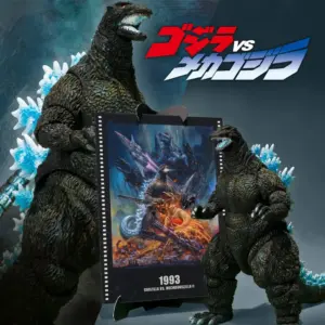 預訂 (2026年9月17日截）Bandai S.H.MonsterArts GODZILLA [GOZILLA VS MECHAGODZILLA Poster Coloring Ver.] -Movie Graphic Plus [魂SHOP限定] S.H.MonsterArts《哥斯拉對戰機械 哥斯拉》哥斯拉 -電影海報套裝(訂價: $660) BD84654