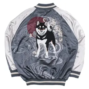 預訂 (2026年10月29日截) COSPA 世界末日與柴犬同行 刺繍 Souvenir Jacket (黒柴Ver.) (可選SIZE)（日版有機會延遲，不接急單)  (訂價:$1180) CP0784-0059K