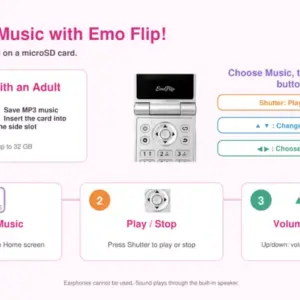 預訂 (2026年11月2日截) Emo-Flip 摺疊相機 HS-08 天使白 (訂價:$306) BD81234